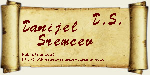 Danijel Sremčev vizit kartica